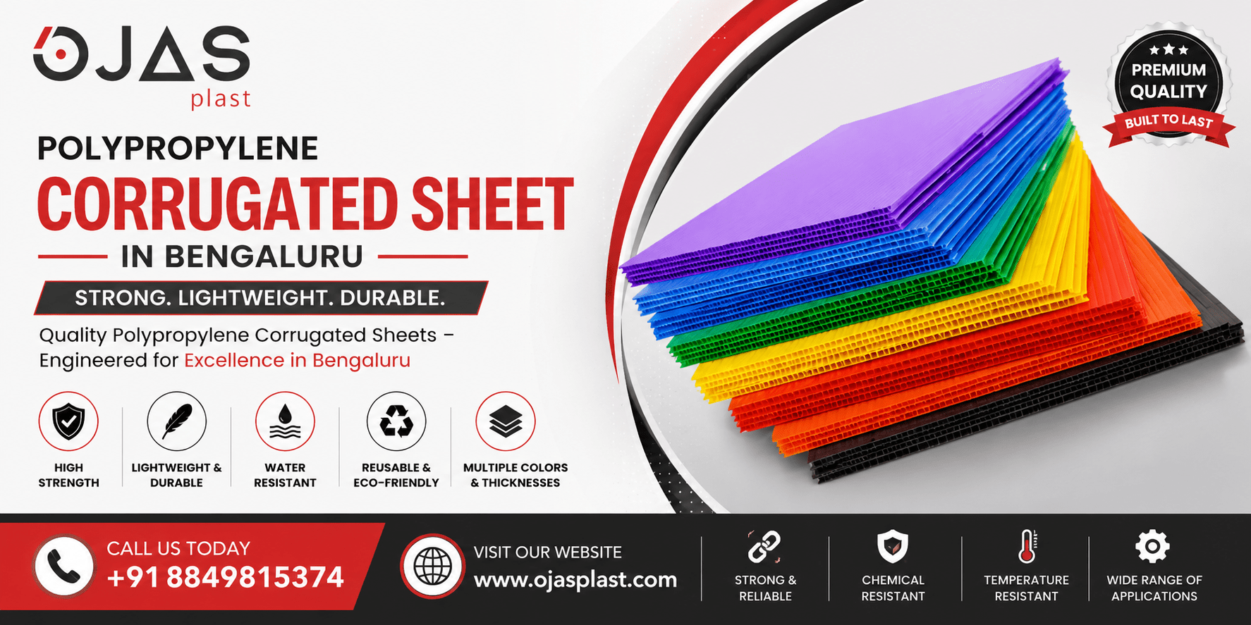 Polypropylene Corrugated Sheet in Bengaluru