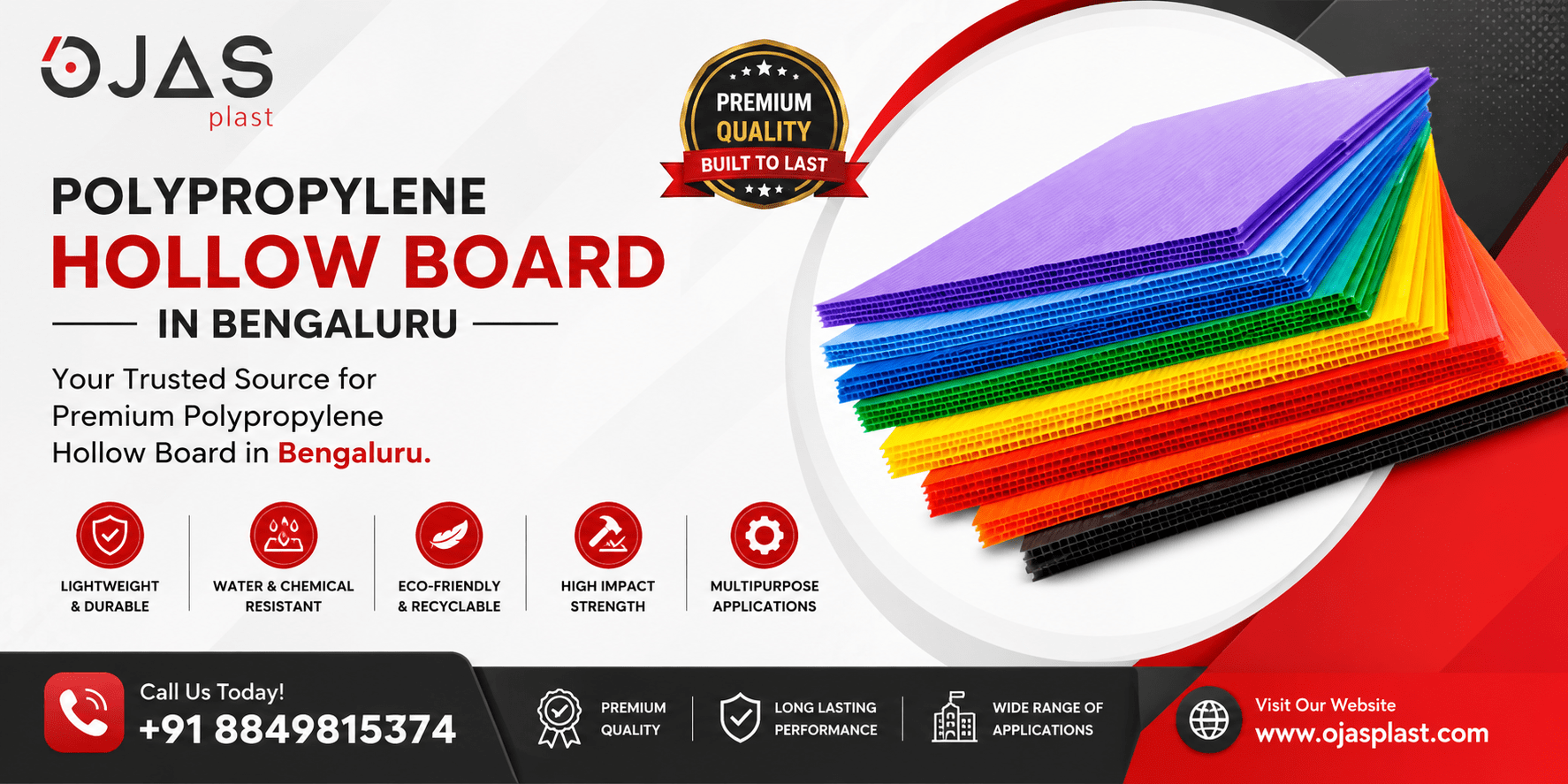 Polypropylene Hollow Board in Bengaluru