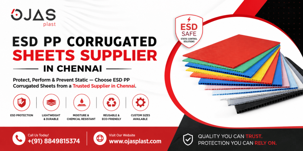 ESD PP Corrugated Sheets Supplier in Chennai