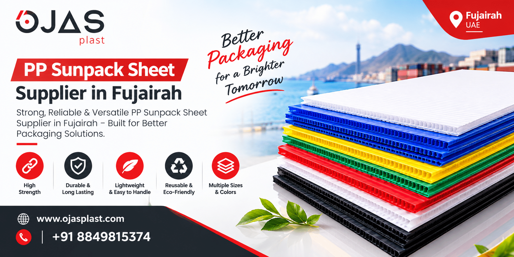 PP Sunpack Sheet Supplier in Fujairah