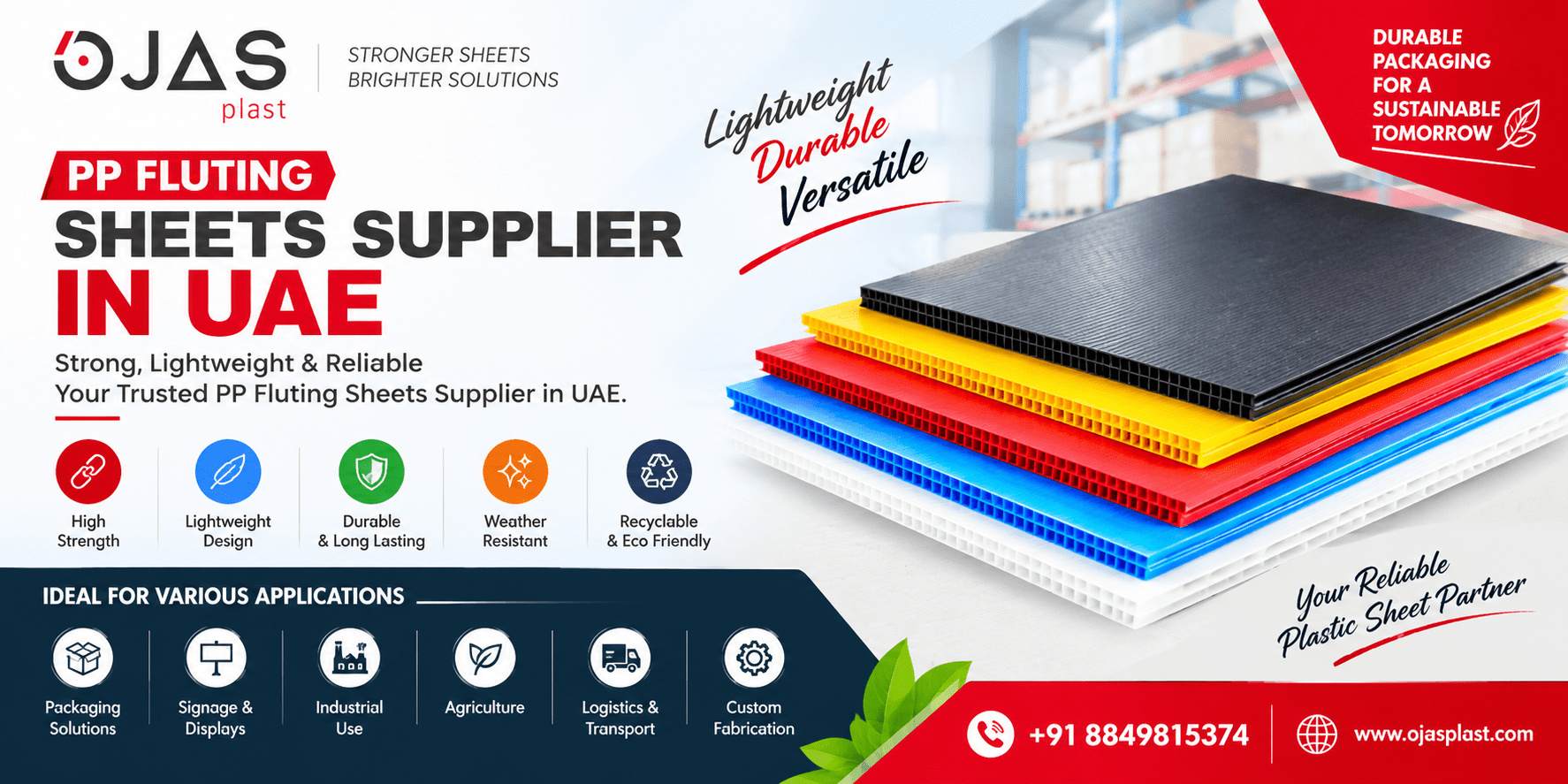 PP Fluting Sheets Supplier in UAE